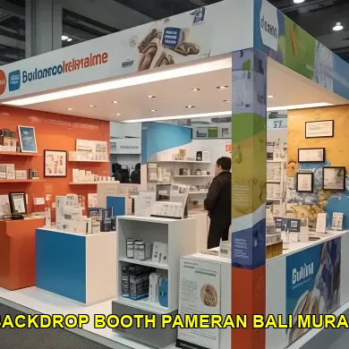 backdrop booth pameran bali murah